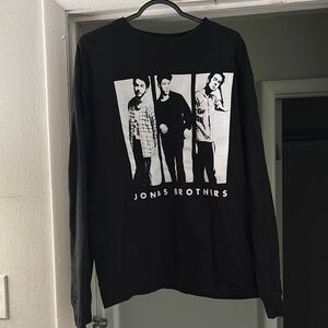 Jonas Brothers Black Graphic Long Sleeve Shirt from 2023 Tour